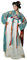 KUFEIUP Robe Hanfu chinoise antique pour femme - Costume traditionnel de la dynastie Tang - Taille M - Vert et blanc