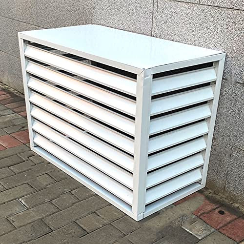 Außenzaun-Abdeckung für Klimaanlagen – Diebstahlsichere, robuste Aluminium-AC-Abdeckung für Außenkondensator – freistehendes Gehäuse zum Abdecken von Müll oder Klimaanlagen im Freien – Gartenschuppe
