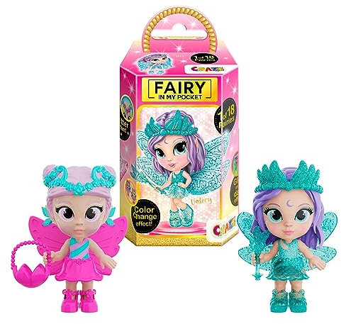 CRAZE Fairy In My Pocket | 2er Set Feen Puppen mit Flügel, 2X Feen Figuren zum Sammeln mit Spezialeffekten, Zahnfee Geschenke Mädchen
