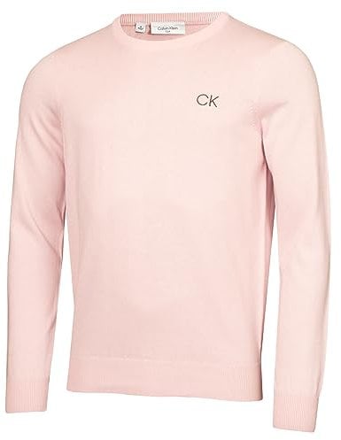 Calvin Klein Golf Hommes col Rond Pull Tour - Rose - M