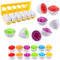 newlng Passende Eier für Kleinkinder Farbe und Form Montessori Spielzeuge Eier Ostereier Feinmotorik für 1 2 3 4 5 Jahre und Jungen Mädchen Ideal für Weihnachten Geburtstag Ostern Geschenke 12pcs