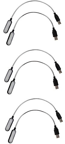 Mikikit 6stücke Usb Leselampe Tragbare Computerlampe Für Zuhause Büro Camping Dimmbare Helligkeit Langlebig Für Tastatur Und Monitor