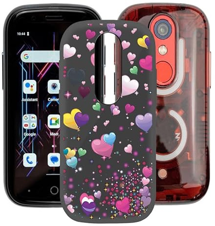 AQGG Hülle für Unihertz Jelly Star (3.00) Hüllen Schutzhülle Tasche Handyhülle Stoßkasten Schale Phone Case Black TPU Weich Silikon Cases - Ballon