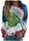 GUTOUWAN Black Friday Sales Now Grinch Tshirt Hoodie Hoodie Sweatshirt Decke Deckenhoody Damen Grinch Sweatshirt Sweaters Woman Weihnachts Jogginganzug Pullover Oversize Hoodie Decke