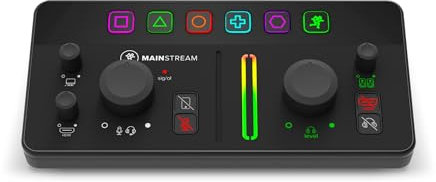 MACKIE MainStream interfaz completa para streaming en directo y captura de vídeo con teclas de control programables, software Matrix, HDMI Capture y Thru, concentrador USB-C, alimentación por bus