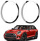 liangren 2 Stück Scheinwerfer-Zierring Auto Ersatz kompatibel mit 2014–2021 Mini Cooper F55 F56 F57 51137300631 51137300632 51712355791 51712355798