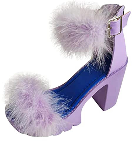 Scarpe Tacco Basso Donna Sandali Argento con Tacco Medio Sandali Donna Chiusi Davanti Ballerine Donna a Punta Scarpe Donna con Zeppa Ciabatte Zeppa Donna Chiuse Sneakers Fucsia