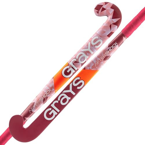GRAYS Aftershock Ultrabow Senior - Bastone da hockey (rosa/rosso)
