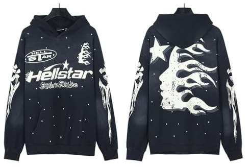 FDTURES 2024 Hellst Mode Automne Hiver Imprimé Couple Hoodie Hommes Femmes Populaire-color10||M