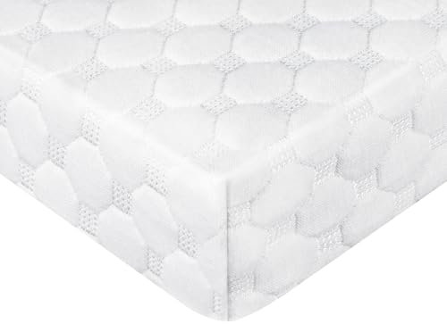 Zoelik Topper 120x200cm H4, 5cm Höhe Atmungsaktive Gel Memory Foam Mattress Topper fur Bett, Boxspringbett, Schlafsofa