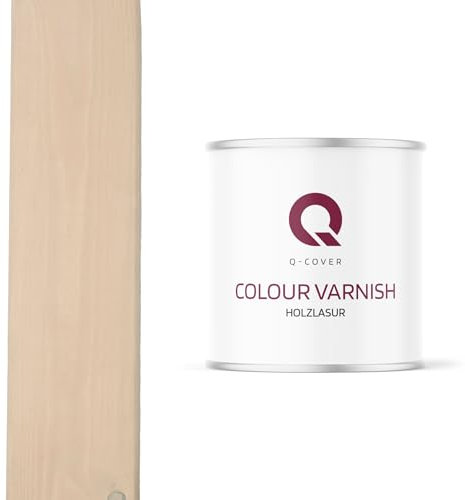 Q-Cover Holzlasur Farbton Minzblau 2,5 L Satin Holzschutz Holzschutzlasur Lasur Wasserbasierte Innen Außen Lasur Abperleffekt Für Holz