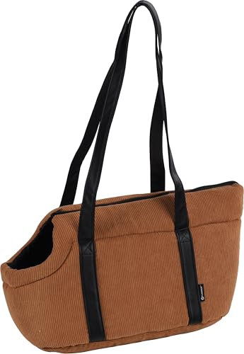 Sac de Transport Chat – Chien – Flamingo Alessia Brun – 46×23×25 cm – Polyester côtelé + Mousse – Ouverture Dessus – Coussin Amovible – Sangle sécurité – Poche