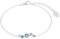 s.Oliver Armband 925 Sterling Silber Damen Armschmuck, mit Zirkonia synth., 17+3 cm, Blau, Kommt in Schmuck Geschenk Box, 2039703