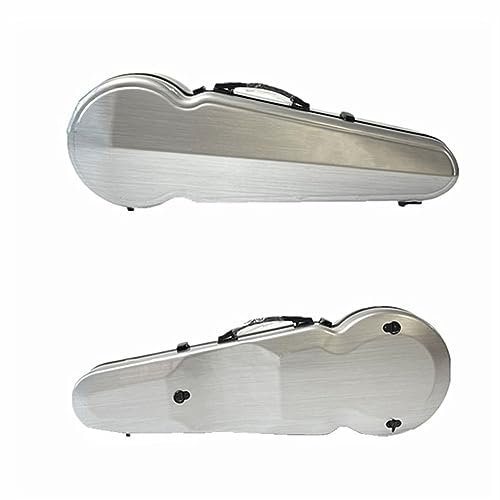 HDYNUZ Custodia per Viola, 15'' 16'' 17'' Custodia Rigida per Viola Custodia Protettiva per Viola Zaino Custodia Regolabile per Viola con Doppia Tracolla(Silver)