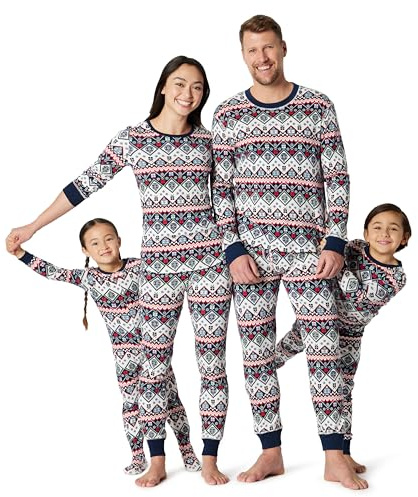 Amazon Essentials Ensembles de Pyjamas de Noël Assortis pour la Famille Femme, Winter Fairisle, S
