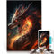 Stressabbau Fury Drache Puzzle 2000 Teile für Teenager 70x100cm Jedes Stück ist einzigartig – Anspruchsvolles Familienspiel für ab 14 Jahren