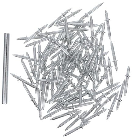 Operitacx 1 Ensemble Clous à Double Tête pour Plinthes avec Embout Installation Clous de Décoration pour Projets Diy et Décorations Maison Fixations et Esthétiques