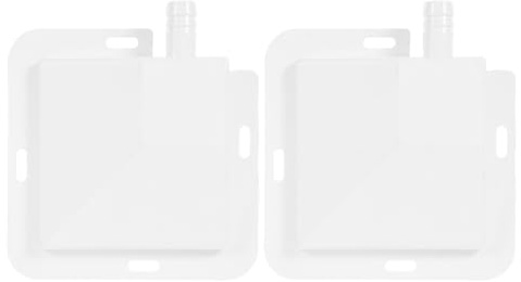 Sewroro 2pcs Air Conditioner Plastic Drip Pan Large Drip Tray Hole Ac Water Catcher for Portable Ac Condensation Tray for Air Conditioner Drainage