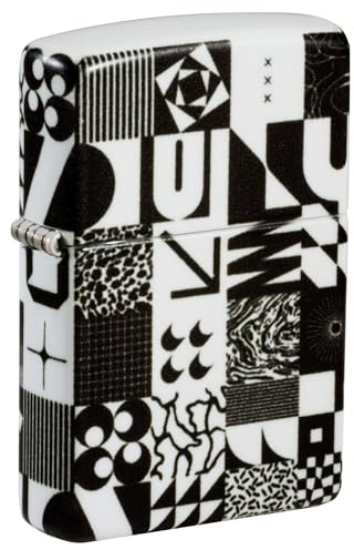 Zippo Windproof Lighter, Abstract Pattern, 540°, Colour Image, Refillable, Reusable, Windproof Design, Gift Box, Made in USA