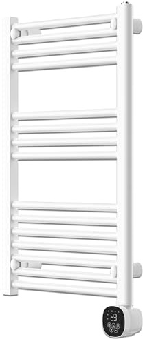 Mylek Electric Ladder Towel Rail Radiator 500W – Smart WiFi App Controlled Fluid Filled Bathroom Heated Towel Rail with Thermostat