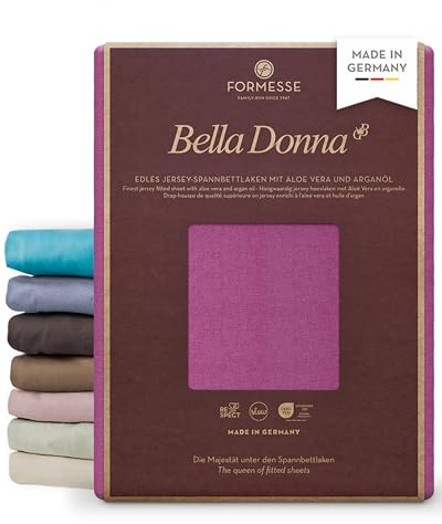 Spannbettlaken Bella Donna Jersey für Matratzen & Wasserbett 140-160 x 200-220 cm in Fuchsia