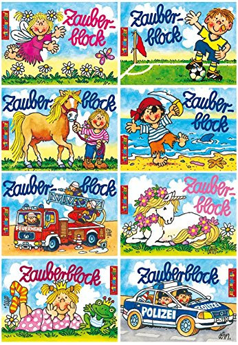 Lutz Mauder 8 Zauberblöckchen im Set (A7-10,5x7,5cm) - 8 Motive