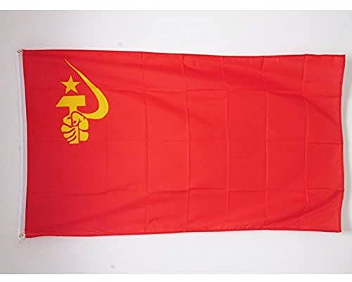AZ FLAG Bandiera URSS con Mano 150x90cm - Bandiera Rossa Comunista - Russia 90 x 150 cm