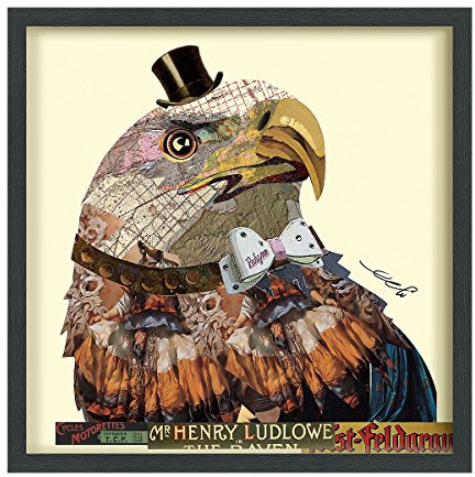 Empire Paintball Art Dimensionale Kunst-Collage American Eagle, braun