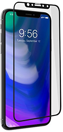 ZAGG InvisibleShield Glass+ Contour Screen Protector Made for Apple iPhone X - Black