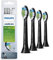 Philips Sonicare Optimal Whitening Black BrushSync Heads (Compatible with all Philips Sonicare Handles), 4 Pack