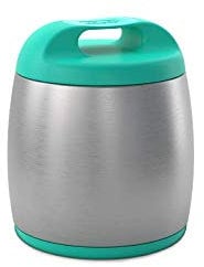 Chicco Termo Bebé, Recipiente Térmico de Acero Inoxidable para Alimentos, Contenedor para Comida Caliente para Bebés, Mantiene la Temperatura hasta 6 Horas, 350 ml, Bebés +6 Meses, Azul