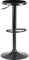 FineBuy Barhocker Schwarz Hocker ohne Lehne 58-79 cm Barstuhl, Küchenhocker Metall 100kg, Design Tresenhocker Drehbar Bistrohocker