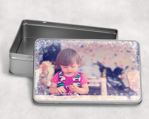 Fashion Graphic Scatola Personalizzata Foto Box Latta Idea Regalo Cofanetto Gioie Dolci (Forma Rettangolare)