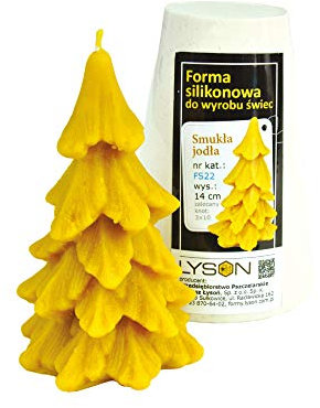LYSON Kerzengießform Silikonform Die schmale Tanne Bienenwachskerzen Aromatherapie Kerzen 3DKerzenherstellung Bienenwachskerzen gießen Geschenkidee wiederverwendbar