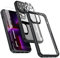 ORETECH Compatible with iPhone 13 Pro Max Case, [2 x 9H Tempered Glass Screen Protector & 1 x Camera Lens Protector] Transparent Ultra Thin Soft TPU Hard PC Hybrid Case - Black