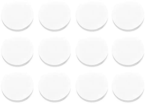 Uonlytech 500pcs Cup Sealing Film Milk Cup Tea Cup Sealer Film Round Shape Paper Films for Beverage Bottle Paper Cup White