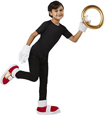 Rubies Sonic-Kostüm-Zubehör-Set für Kinder, wie abgebildet, Einheitsgröße