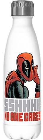 Marvel Classic No One - Botella de agua de acero inoxidable de 17 onzas, 17 onzas, multicolor