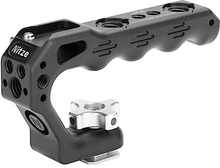 Nitze Cold Shoe TOP Handle, Mini Handle Grip mit Cold Shoe, Kamera Griff für Camera Cage, Universal Video Rig, DSLR Kamera Kamerakäfig (Lil Stinger II Handle) -PA28M-D3