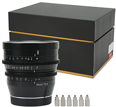 EVTSCAN Obiettivo Cinema,7 Artisans 35mm T2.0 Obiettivo Cinema Full Frame ad Grande Apertura Messa a Fuoco Manuale Obiettivo Cinema Z Mount per Nikon Z5 Z6 Z7 Z9 Z50 Z6Il Z7Il ZFC Camera