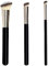 3PCS Pinceaux Maquillage Pinceau Fond de Teint Pinceau Correcteur avec Fibre Synthétique Souple pour Anticernes Fond de Teint Liquide