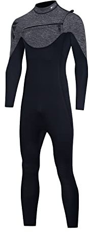 ZCCO Neoprenanzug Herren 3mm Neopren Thermal Brustreißverschluss Badeanzug Herren und Frauen Langer Tauchanzug zum Surfen,Speerfischen,Tauchen,Schnorcheln,Kajakfahren