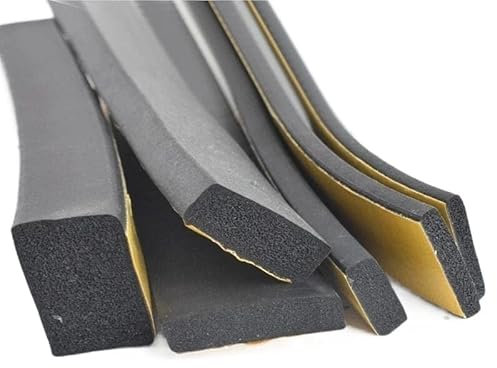 Tira de Sellado de Esponja autoadhesiva de Goma, 1 Unidad * 2M/5M, Adhesivo de un Solo Lado, Espuma Negra EVA anticolisión, Junta de Sellado de 10-30mm de Espesor de 2-20mm (Size : 10mm x 30mm x 2m)