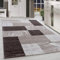 HomebyHome Teppich Wohnzimmer 140x200 cm Rechteckig Braun Kurzflor Design - Teppich Schlafzimmer, Esszimmer, Küche Flauschiger Extra Weich Tepich Waschbär Einfache Reinigung - Carpet
