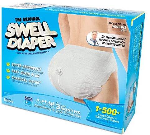 Laughing Smith Senior Diaper Prank Geschenkbox - Leere Streichbox für Geschenke - Gag Box für Geburtstage und Veranstaltungen - Lustige Geschenkboxen für Großeltern, Eltern, Absolventen und mehr
