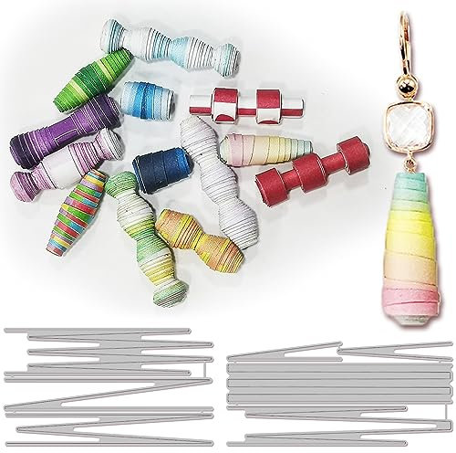 GLOBLELAND Papierperlen-Stanzformen Für Die Kartenherstellung, Karbonstahl-Prägeschablonen, Vorlage Für Dekorative Prägung, Papierkarte, DIY, Scrapbooking, Album, Basteln
