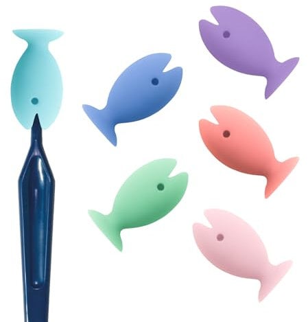 Andiker Zahnbürste Abdeckung, 6 Stück Fisch Form Silikon Reise Zahnbürste Kopf Schutzhülle, Macaron Farbe Zahnbürste Bürste Kappe, geeignet für Reisen, Geschäftsreise (6)