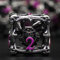 Beholder Würfelset, DND Würfel Metall Dice Set, ZHOORQI W20 Würfel Polyedrische Würfel für Dungeons and Dragons, D&D Spielwürfel Geschenk（Eye-Purple Number）