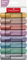 Faber-Castell 254678 Set di 8 Evidenziatori Metallizzati, Punta a Scalpello di Precisione, Set Evidenziatori Colorati, Design Ergonomico Piatto