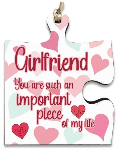 The Plum Penguin Jigsaw Puzzle Piece Gift Girlfriend You Are Important Piece Heartfelt Valentine's Day MDF Hanging Tag